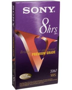 Sony 8T160VR 8Hrs VHS Cassettes 160 Minute (8-Pack) (Discontinued by Manufacturer)