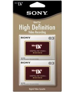 Sony DVM63HDR/2 High Definition Minidv Videocassette - 2 Pack