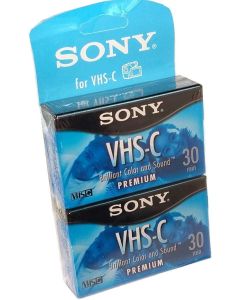 Sony VHS-C Premium 30-min. Videocassette, 2-Pack(TC30VH/2)